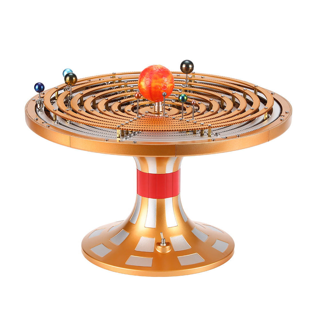 Metal Mechanical Solar System Model Kit Dynamic Orbital Desk Ornament(600+PCS)