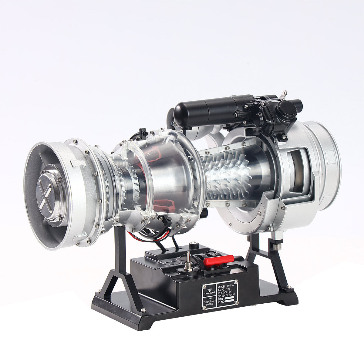 1/4 Scale Metal Simulation Electric Military Helicopter Turboshaft Engine Model Kit