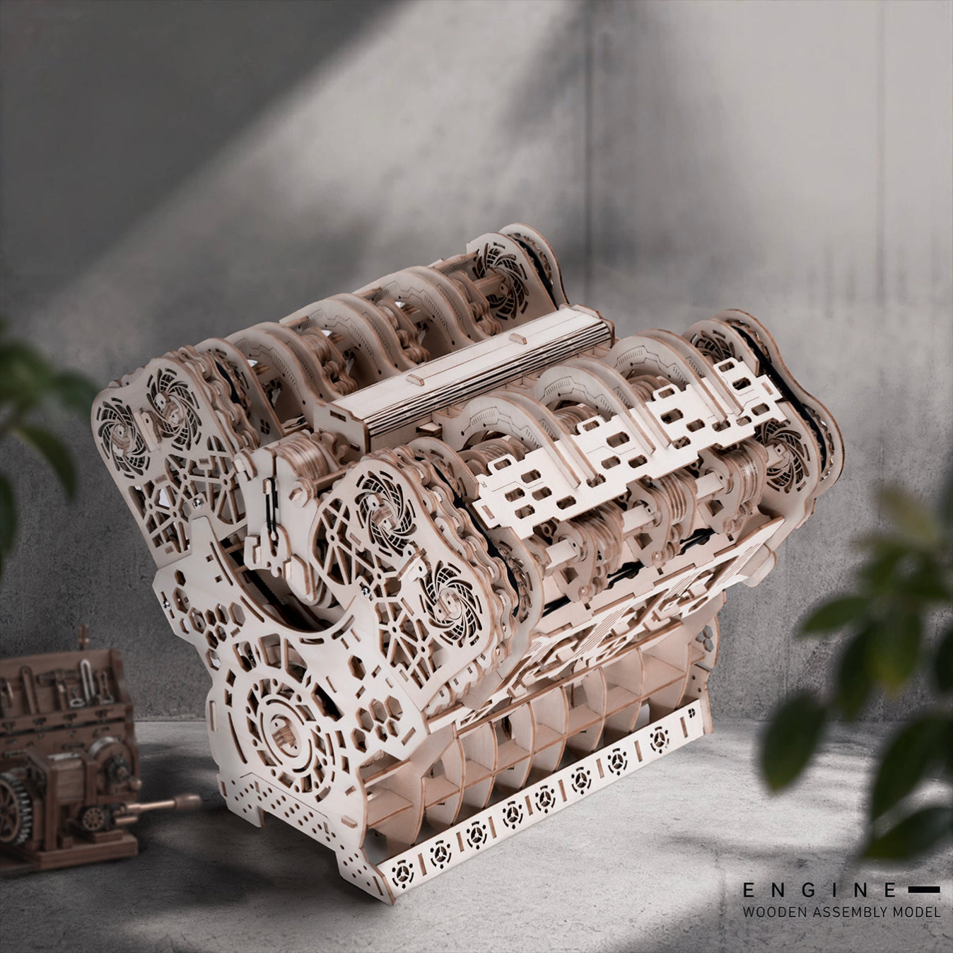 W12 Engine 3D Wooden Puzzle