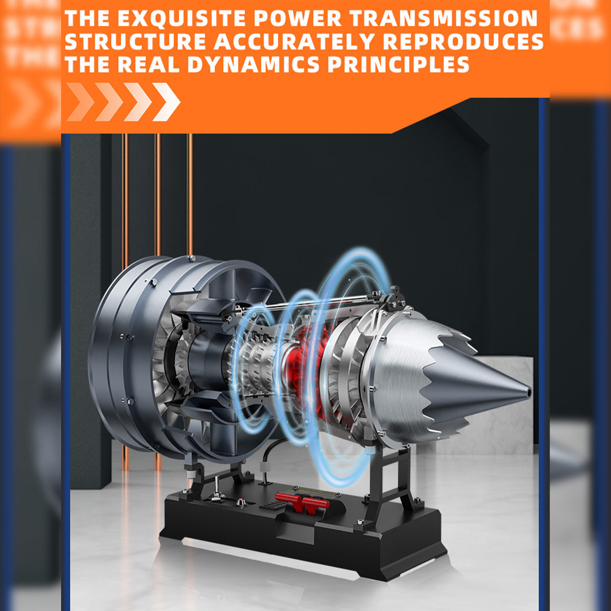 1/12 Scale Electric-Powered Dual Spool Turbofan Engine Model Kit