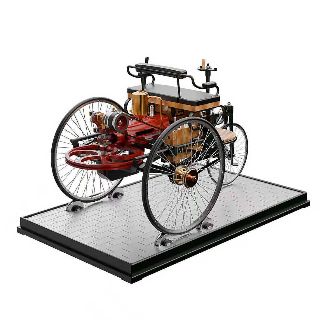 World's 1st Automobile Full Metal Three-Wheel Model Kit(430+Pcs)