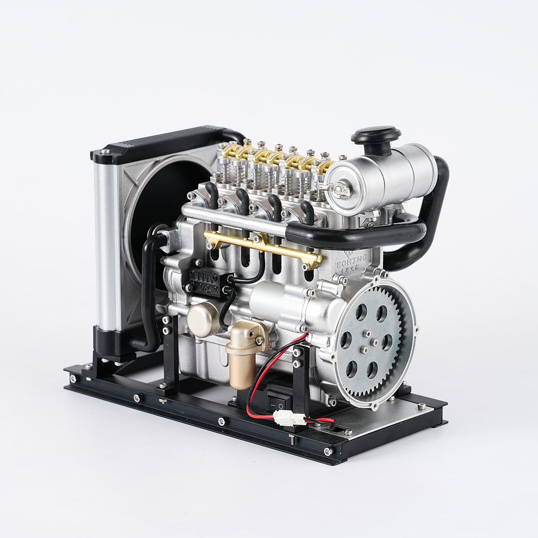 1/10 Mini Metal OHV Inline Four-Cylinder Diesel Engine Model (300+PCS)