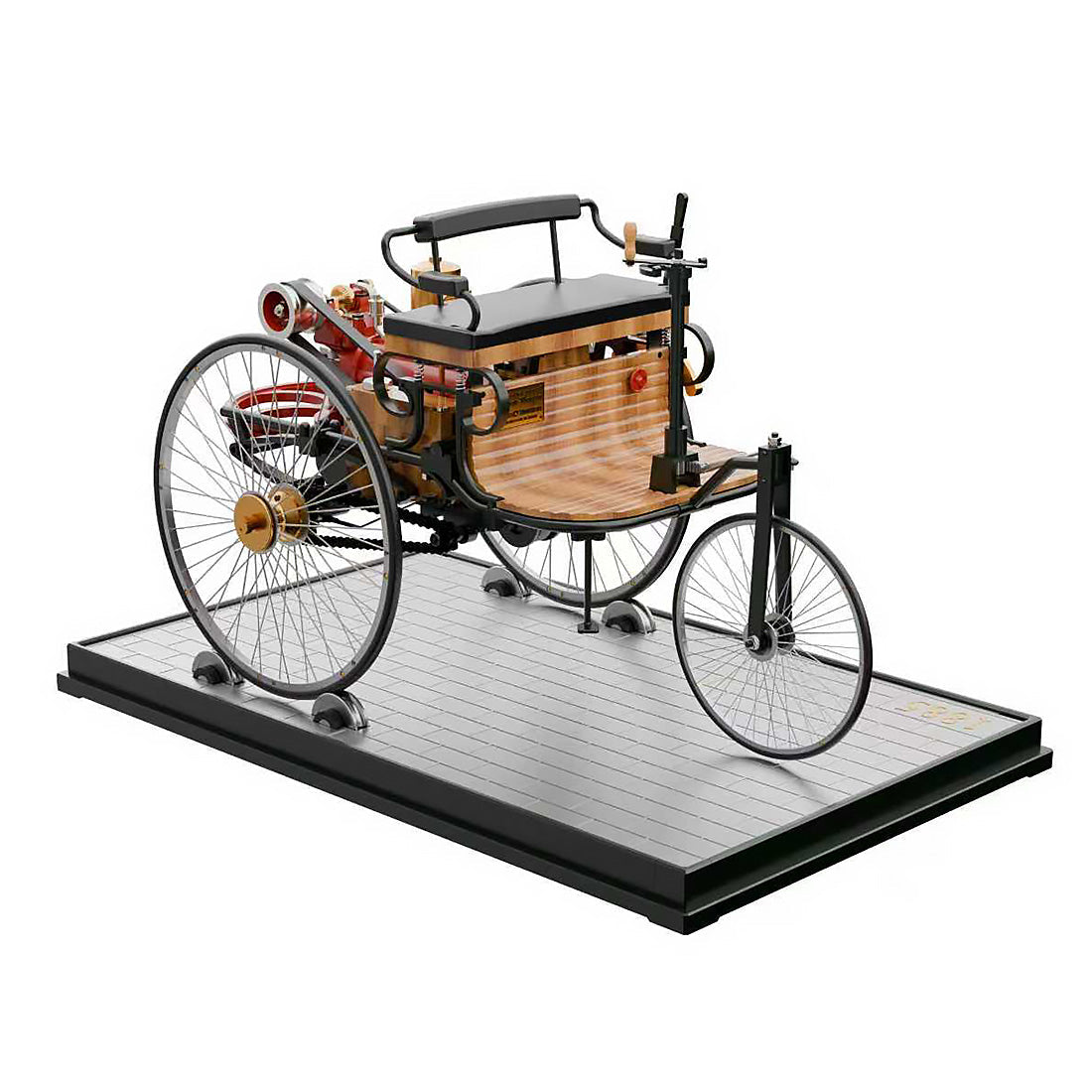 World's 1st Automobile Full Metal Three-Wheel Model Kit(430+Pcs)