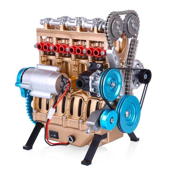 Inline 4-cylinder Car Engine Model Kit