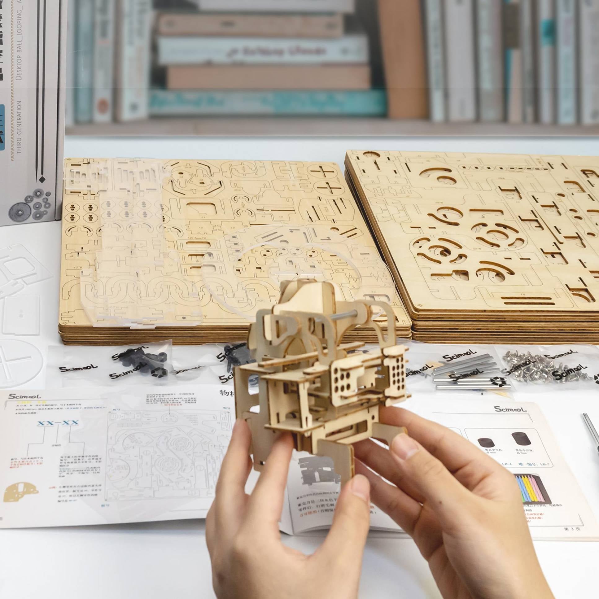 Mechanical Air Island Marble Run
