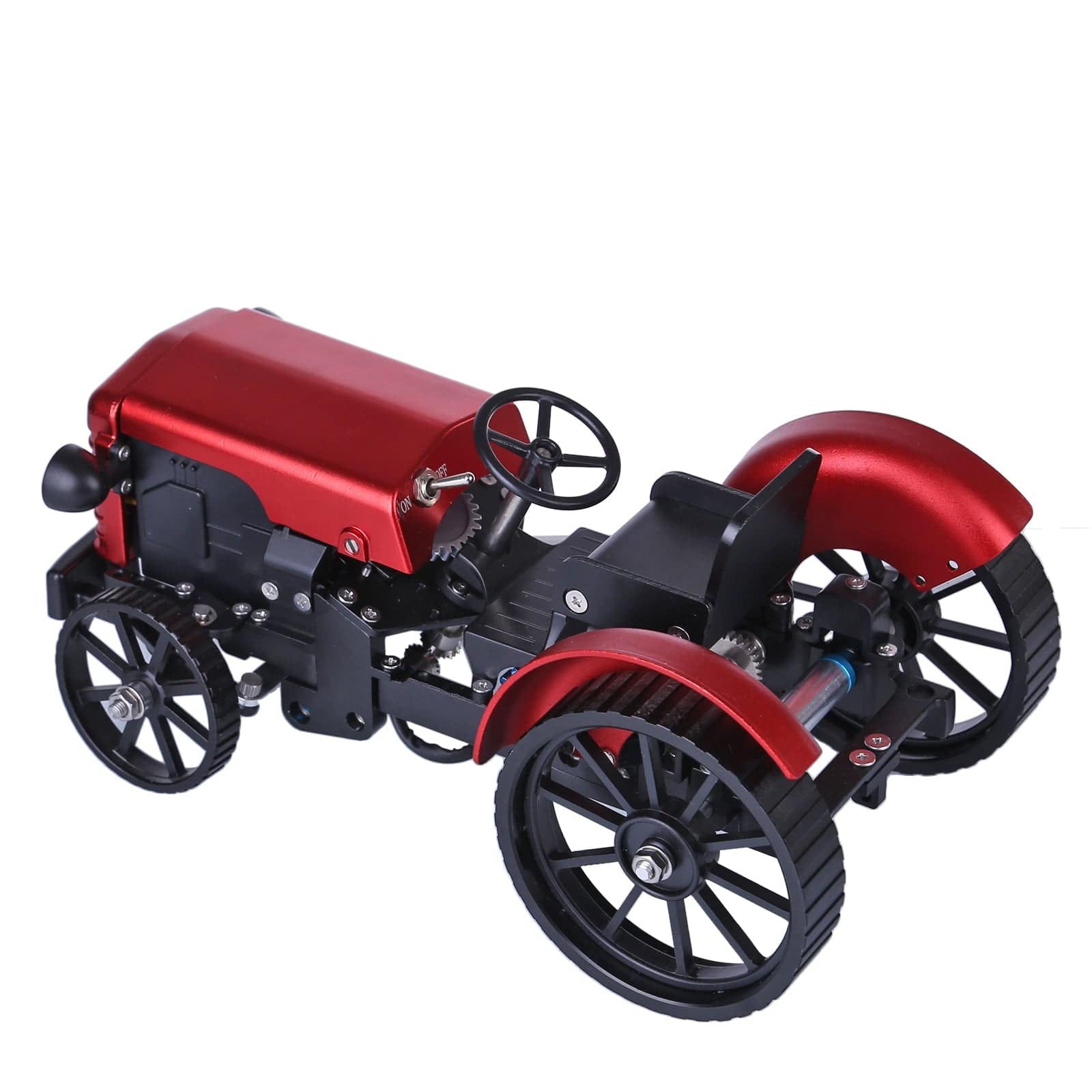 Mini APP Controlled Electric Metal Red Tractor Model(423Pcs)