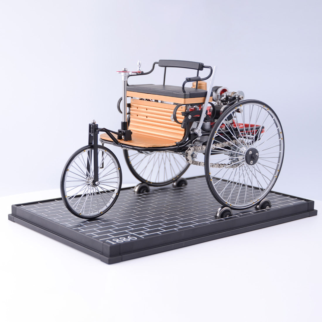 World's 1st Automobile Full Metal Three-Wheel Model Kit(430+Pcs)