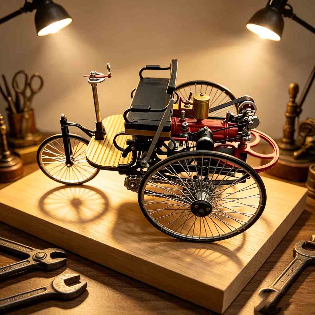 World's 1st Car 3D Metal Model Building Kits(430pcs)