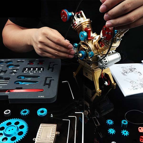 All metal Mini V2 Engine Model Kit