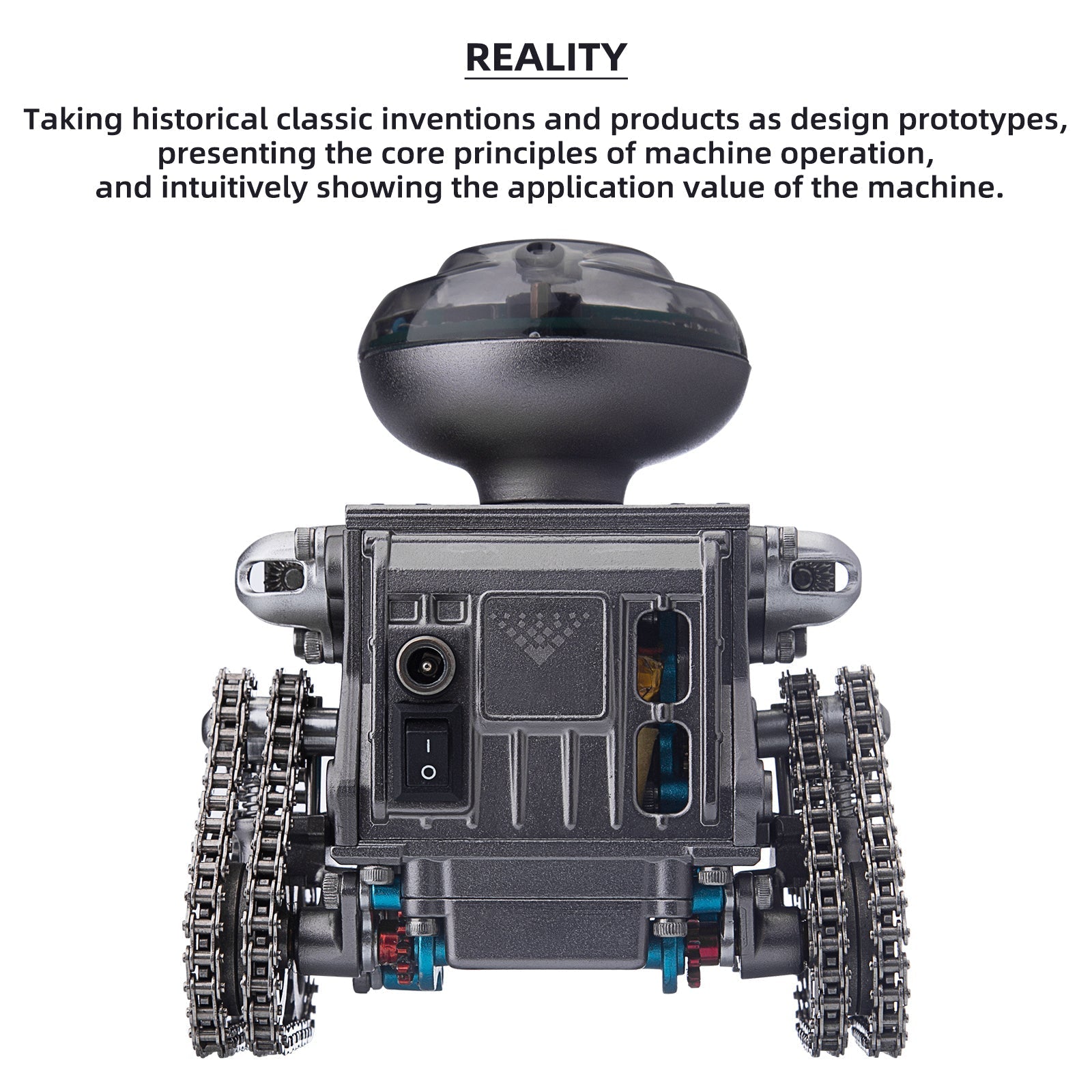 Metal Remote Control Tank Robot Bluetooth Speaker Kits(160PCS )