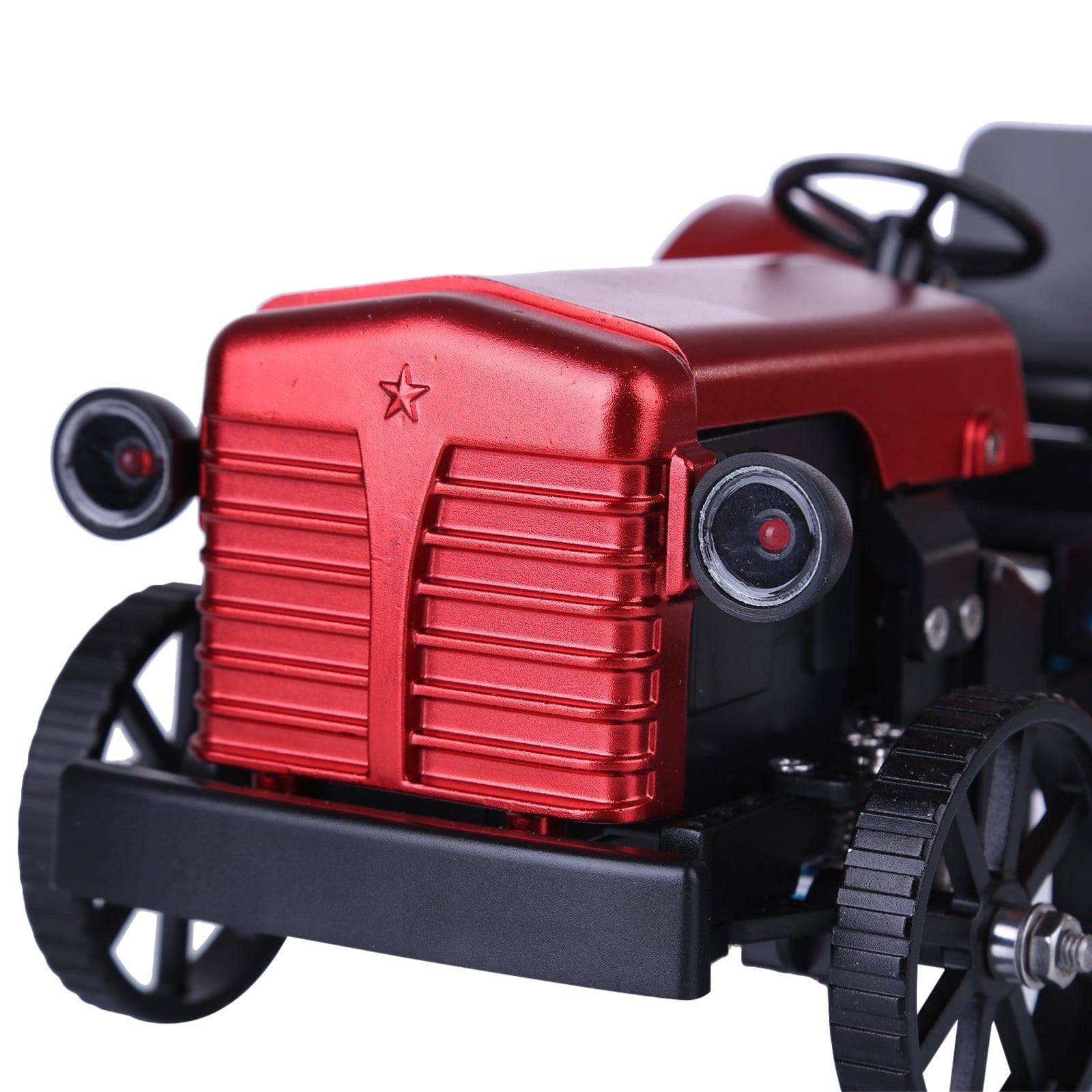 Mini APP Controlled Electric Metal Red Tractor Model(423Pcs)