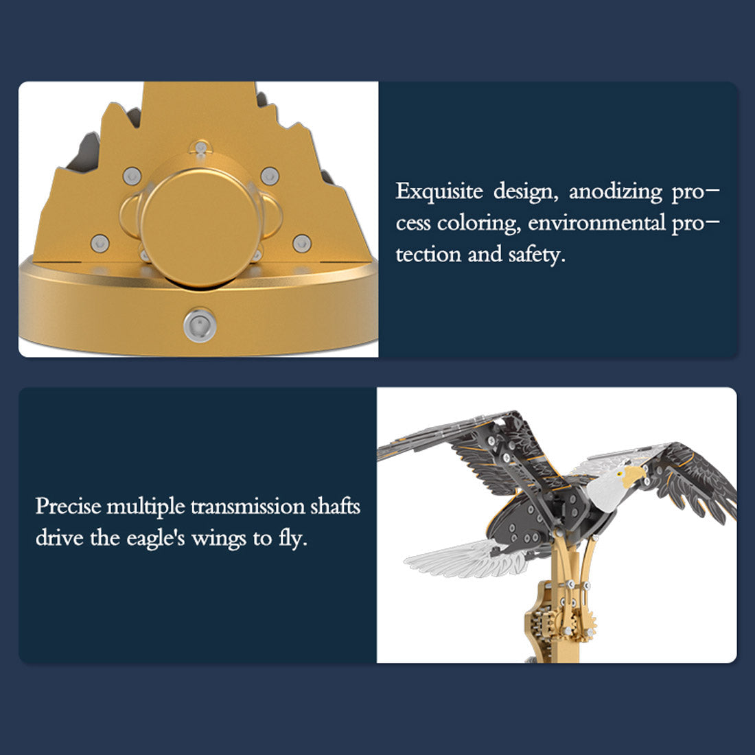 American Bald Eagle Haliaeetus Leucocephalus Model Kit(240Pcs)