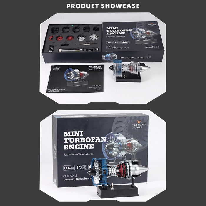 Mini Turbofan Metal Mechanical Engine Kit (170PCS+)