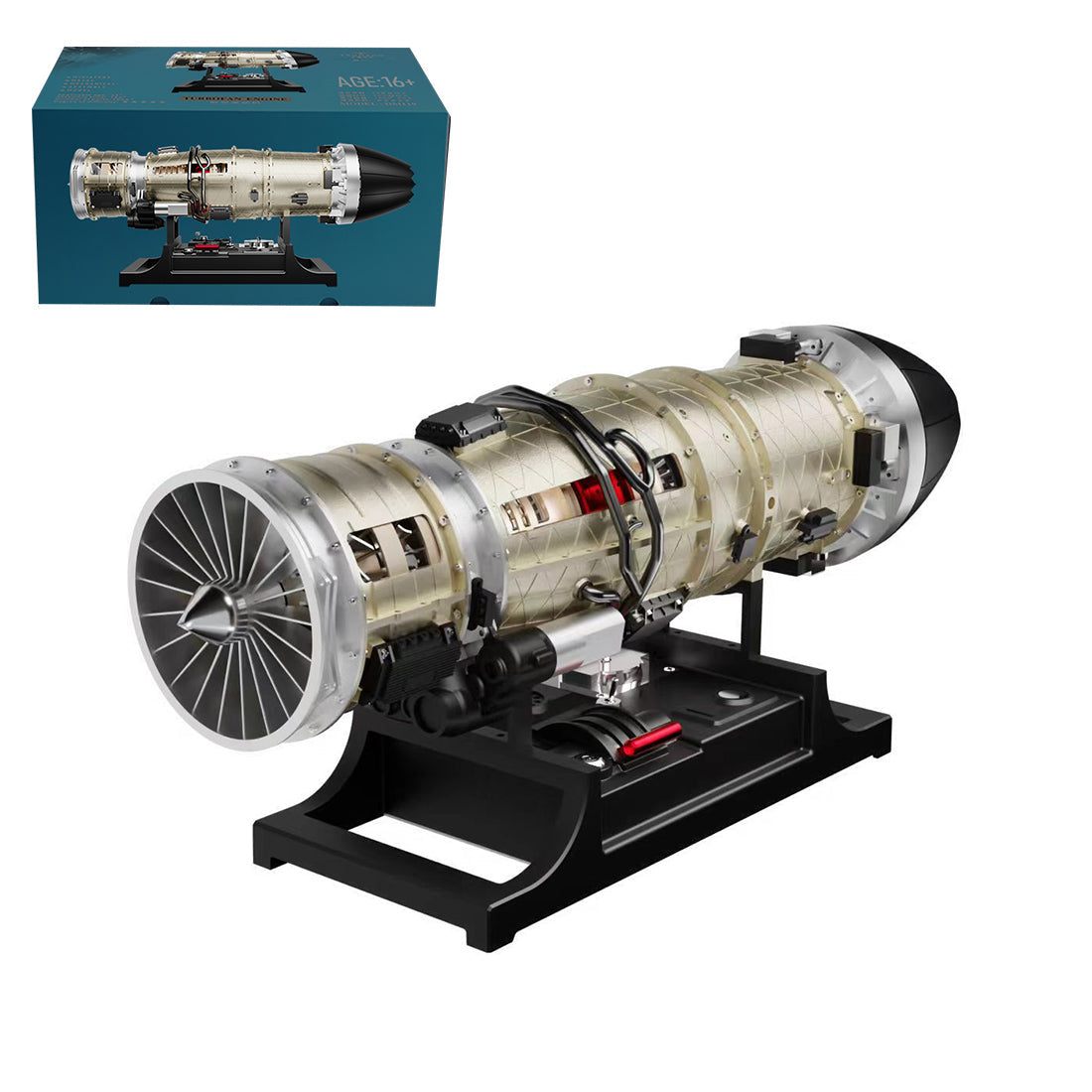 1/10 Scale Military F135 Fighter Mechanical Assembly Electric Twin Rotor Engine Model
