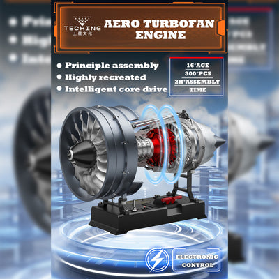 1/12 Scale Electric-Powered Dual Spool Turbofan Engine Model Kit
