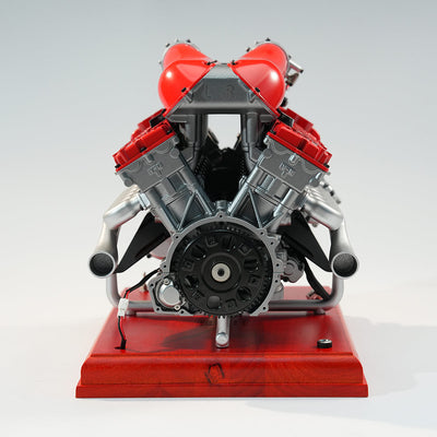1/4 V12 Visible Electric Supercar Engine DIY Metal Kit（800+PCS）
