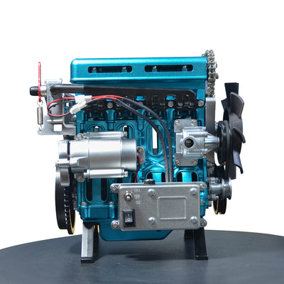 L4 Car Engine 3D Metal Turbocharged Mechanical Engine Kit  (364+PCS)