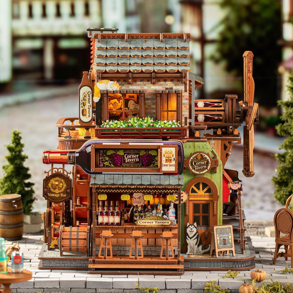 Corner Tavern 3D Wooden Puzzle