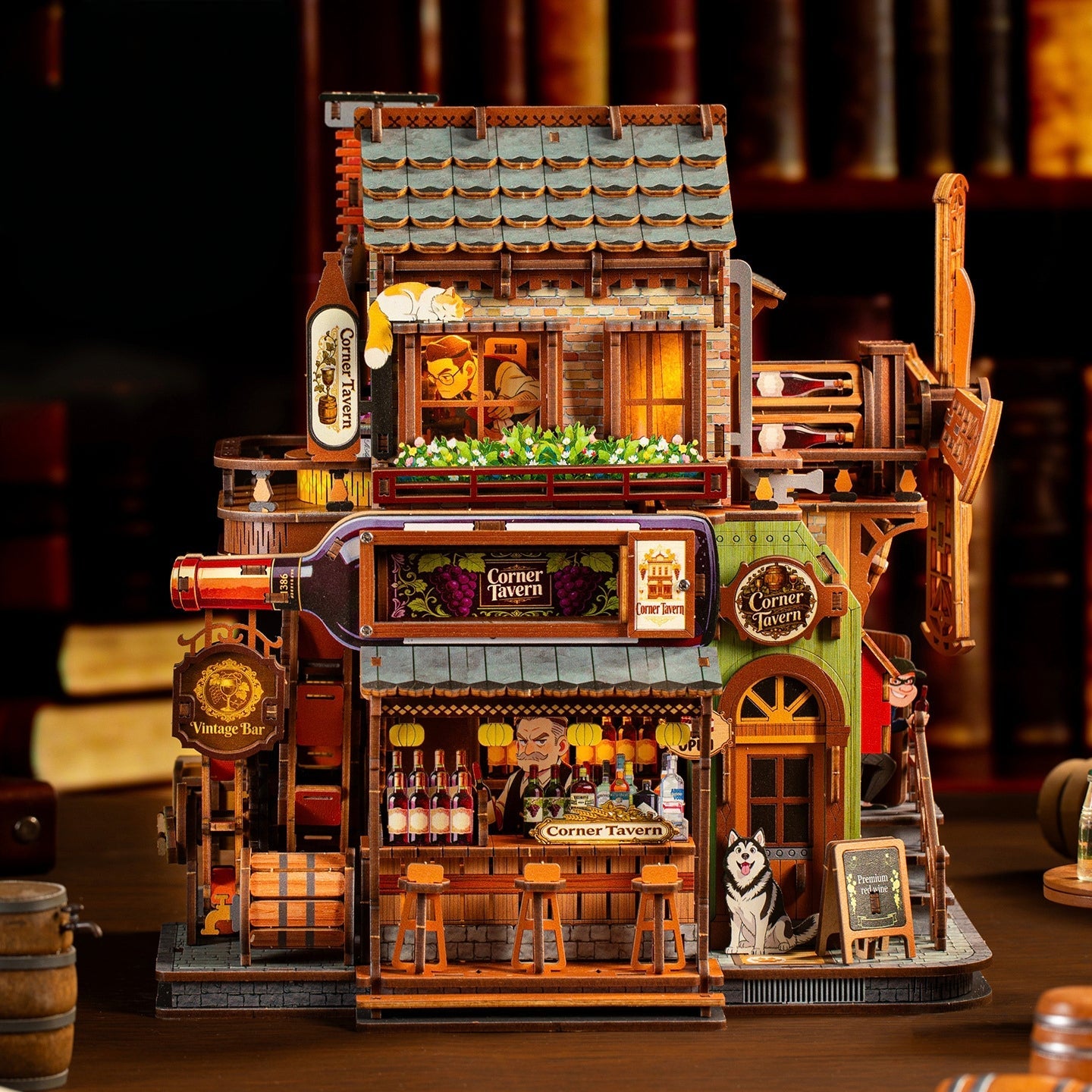 Corner Tavern 3D Wooden Puzzle