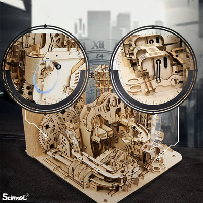 Mechanical Air Island Marble Run