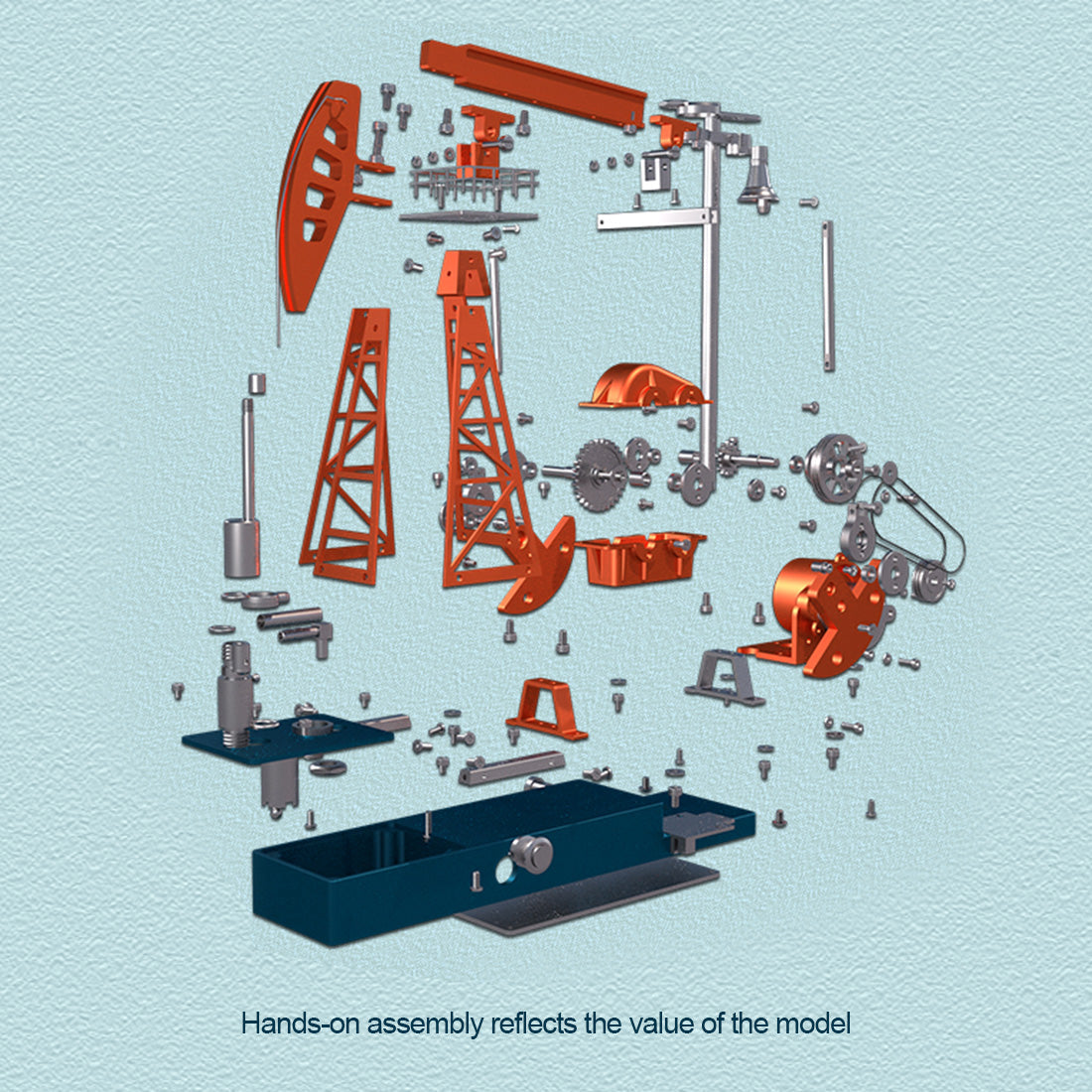 Pumping Unit Metal Mechanical Model Kit（219Pcs）