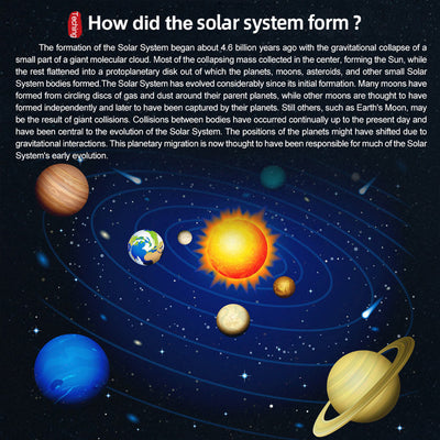 Metal Mechanical Solar System Model Kit Dynamic Orbital Desk Ornament（600+PCS）