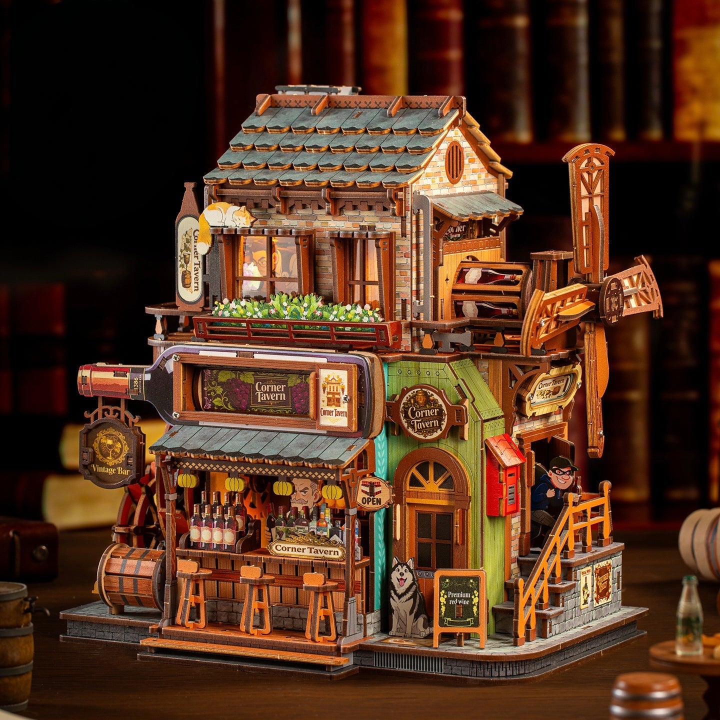 Corner Tavern 3D Wooden Puzzle