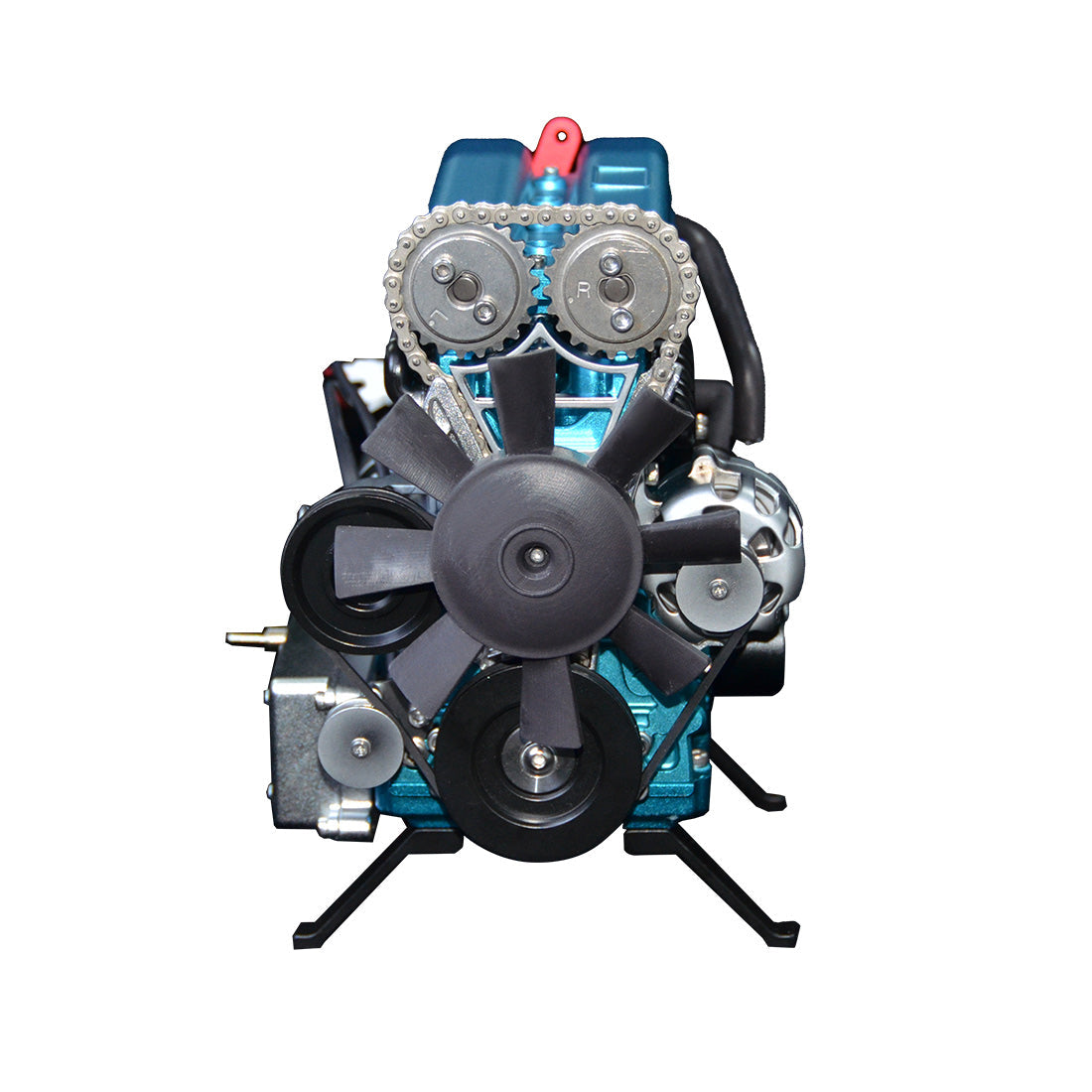 L4 Car Engine 3D Metal Turbocharged Mechanical Engine Kit  (364+PCS)