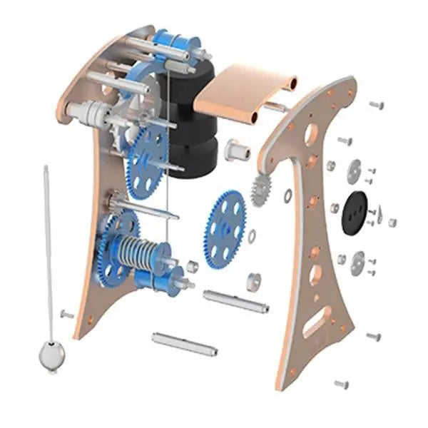 Galileo Pendulum Clock Full Aluminum Alloy Model Kit（91Pcs）