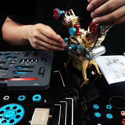 All metal Mini V2 Engine Model Kit