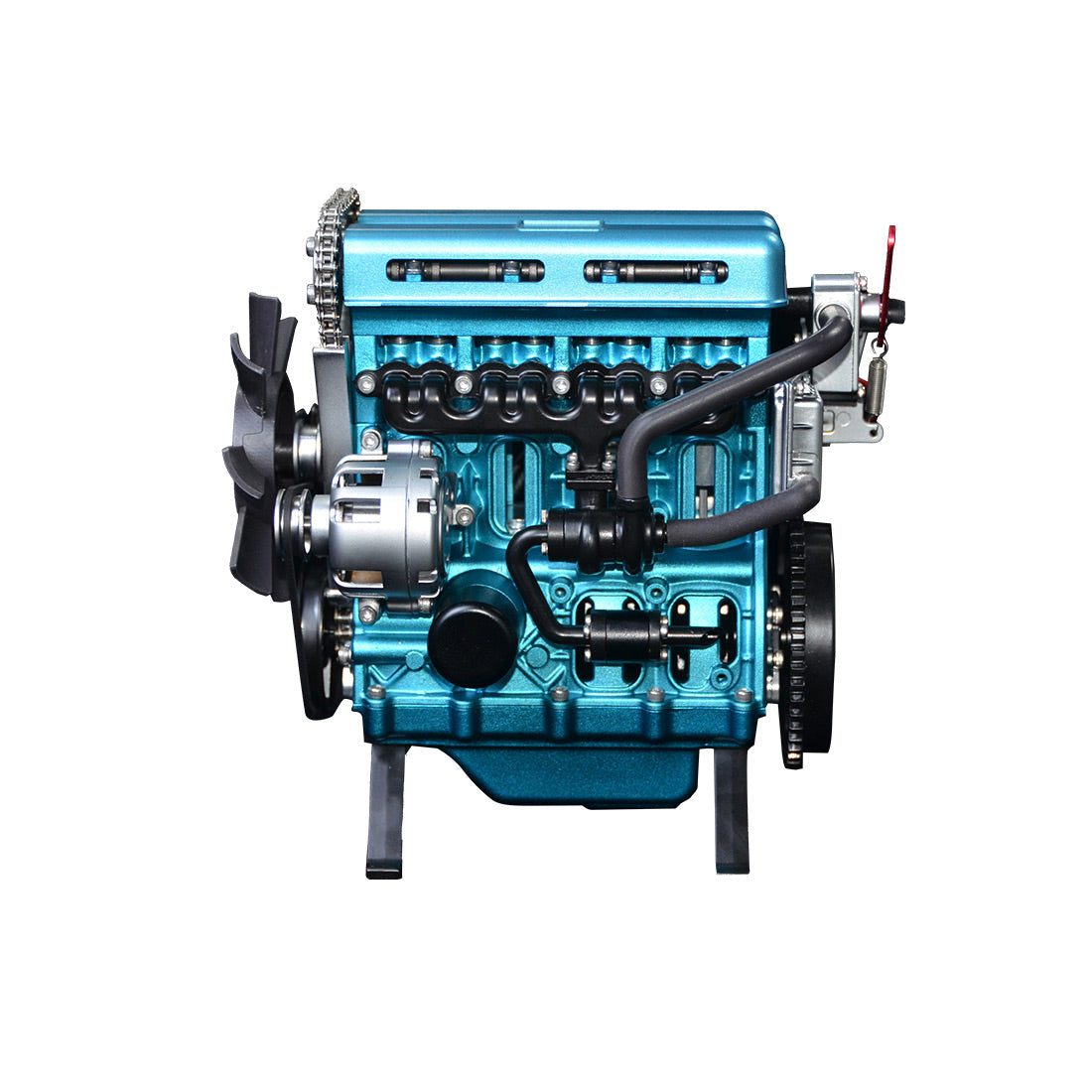 L4 Car Engine 3D Metal Turbocharged Mechanical Engine Kit  (364+PCS)