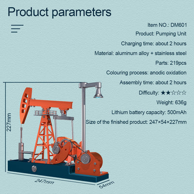 Pumping Unit Metal Mechanical Model Kit（219Pcs）