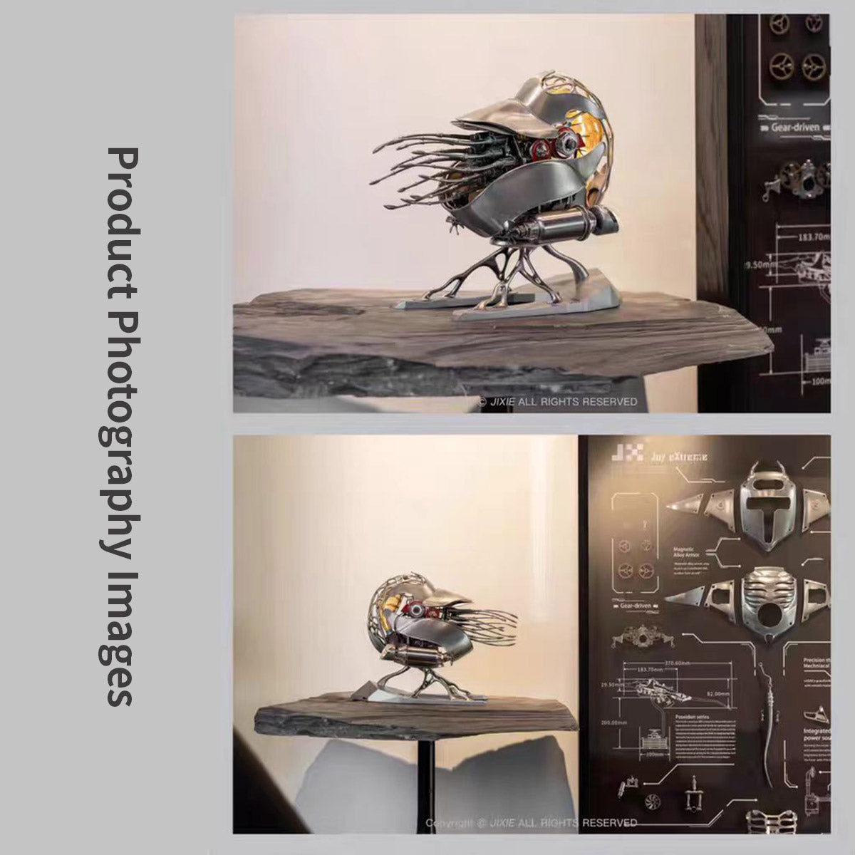 MECHANICAL NAUTILUS MODEL DIY 3D METAL PUZZLE