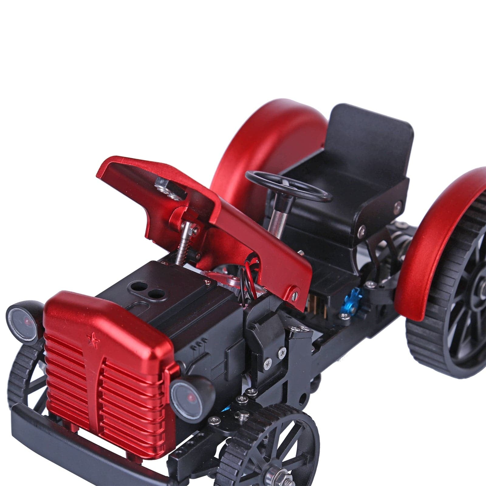 Mini APP Controlled Electric Metal Red Tractor Model（423Pcs）