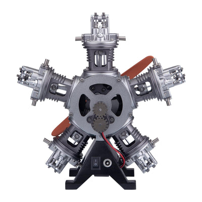 1/6 5-Cylinder Radial Engine Model Kit（230+pcs）