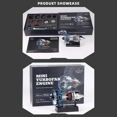 Mini Turbofan Metal Mechanical Engine Kit  (170PCS+)